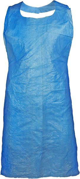 ASATEX Schürze, Polyethylen (LDPE), zum Binden, geprägt, 0,02 mm dick, 70 x 115cm, Farbe: blau, VE: 1000 Stück, LDPE-SCH20B