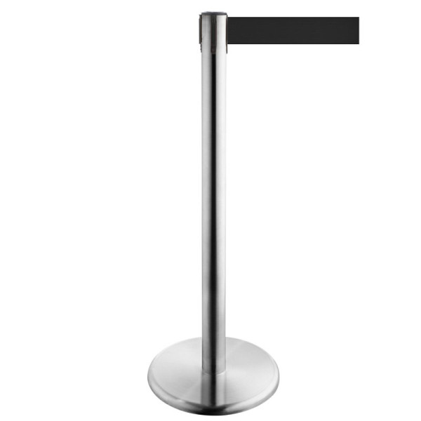 Stein HGS Personenleitsystem -P-LINE Future-, Edelstahl, schwarz, mit magnetischem Gurtendstück, 12798-0304