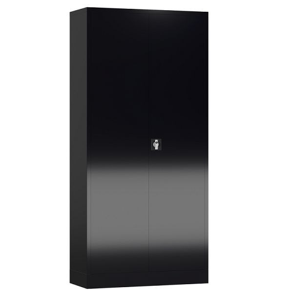 Lüllmann ClassiX Mehrzweck Flügeltürenschrank, 1945 x 920 x 420 mm, tiefschwarz, X-545549