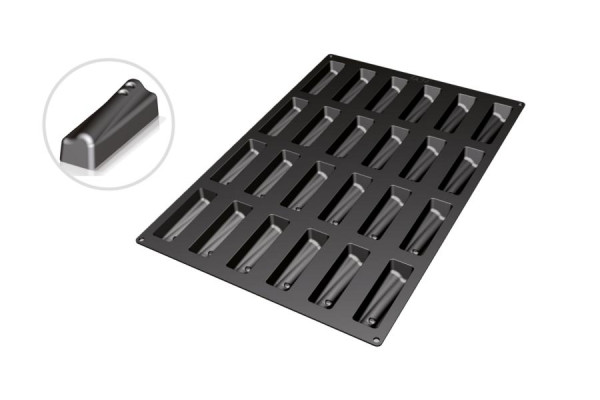 Schneider Backform aus Silikon Fantasy 12, 40x 60 cm, Abmessung 119 x 35 mm, Höhe 32 mm, 115328