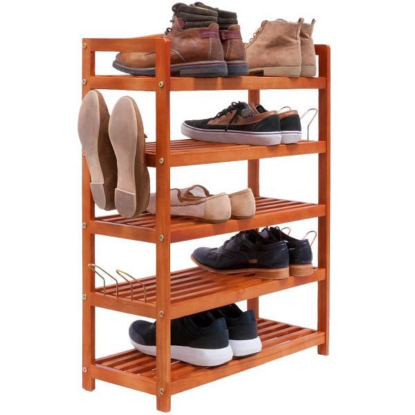 casaria Schuhregal aus Akazienholz 75x26x82cm, 100698, 4251779112050