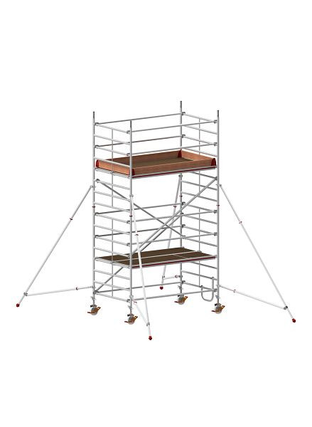 HYMER Fahrgerüst mit Ausleger, Bühnenlänge 2,45 m, Rahmenteilbreite 1,50 m, Reichhöhe 5,40 m, 877305