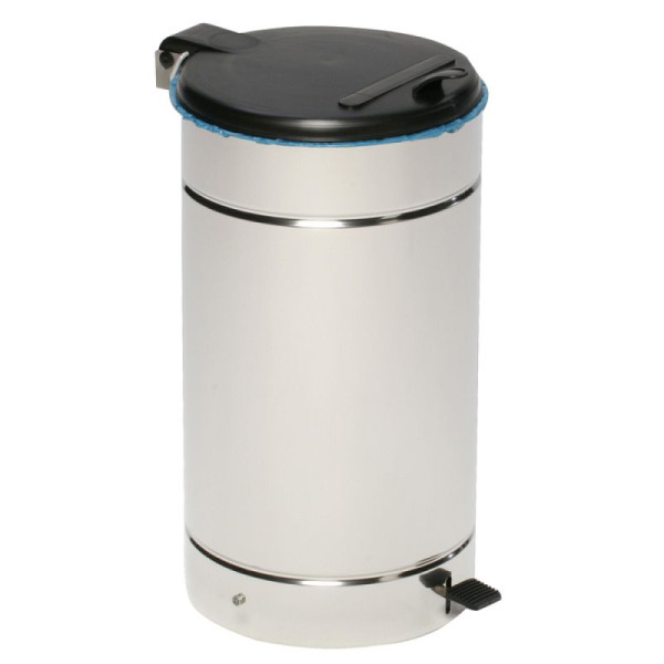 Stein HGS Abfallbehälter -Cubo Nelia- 60 Liter aus Edelstahl, mit Fußpedal, 16895