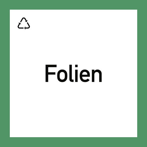Moedel Wertstoffkennzeichnung "Folien", Folie, 300x300 mm, 99152
