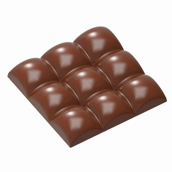 Schneider Schokoladen Form - Tafel quadratische Kugel, 275 x 135 x 24 mm / 79,5 x 79,5 x 13,5 mm, 77,5 gr, 1 x 3 Stück, 421898