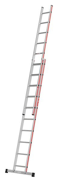 HYMER Schiebeleiter, zweiteilig, 2x10 Sprossen, Länge eingefahren 2,91 m / ausgefahren 4,87 m, 404620