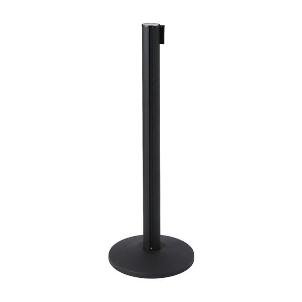 Showdown Displays Gurtpfosten Schwarz (schwarzes Absperrband), BBBLACK