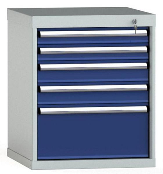 KLW Schubladenschrank 700 x 572 x 605 mm H x B x T, Einbaumaß: 600 mm, Einteilung: 27x27 Einheiten, VU / 200 kg, SEA0700-05UP-001