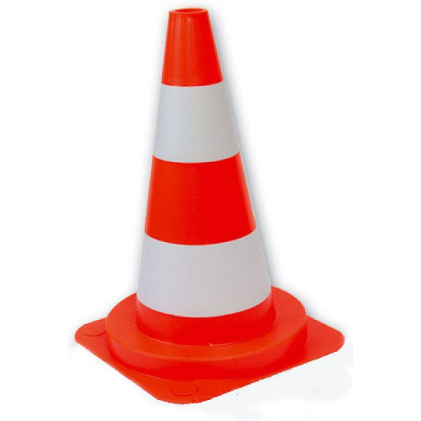 Stein HGS Leitkegel aus PVC, Höhe 750 mm, rot-weiß, teilreflektierend, 12369