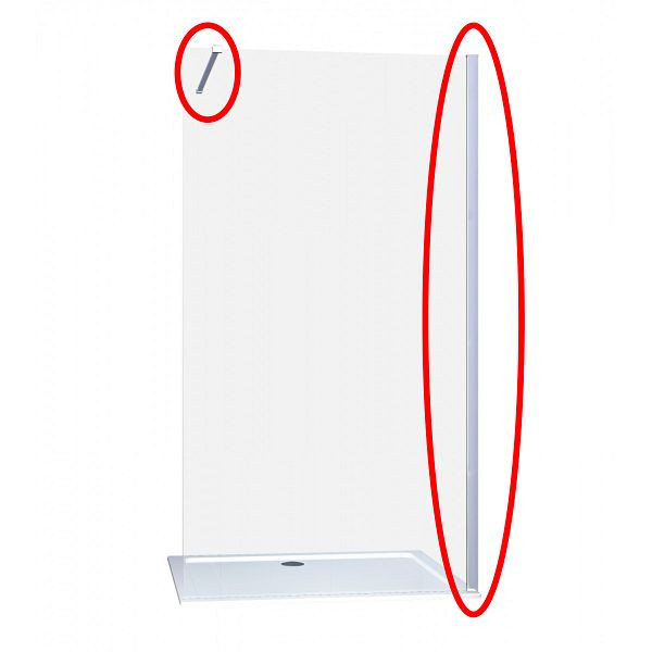 Sanotechnik Wandprofi+Stabilisierungsstange chrom 3,5cm, D9000