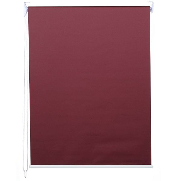 Mendler Rollo HWC-D52, Fensterrollo Seitenzugrollo Jalousie, 90x160cm Sonnenschutz Verdunkelung blickdicht, bordeaux, 63322