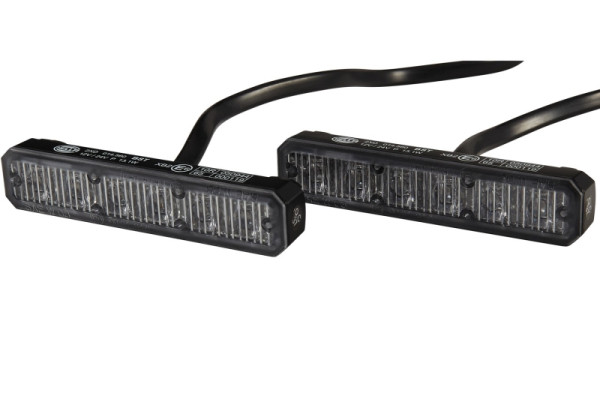 HELLA LED-Blitz-Kennleuchte, BST, 12/24V, blau, Schraubanschluss/Anbau, Kabel: 860mm, Set, 2XD 014 560-101