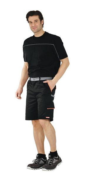 Planam Visline Shorts, schwarz/orange/zink, Größe XS, 2471040