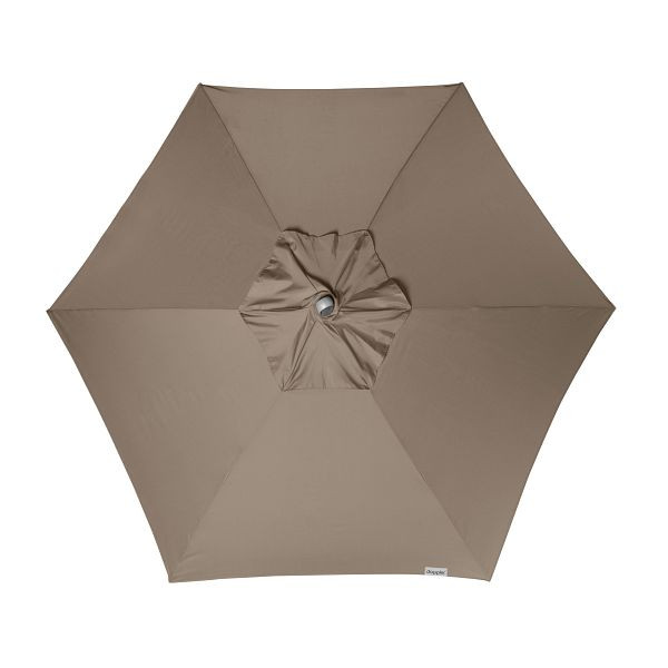 doppler Schirm EXPERT Auto Tilt circa 280cm, 6 teilig, Design 846 greige, 428441846