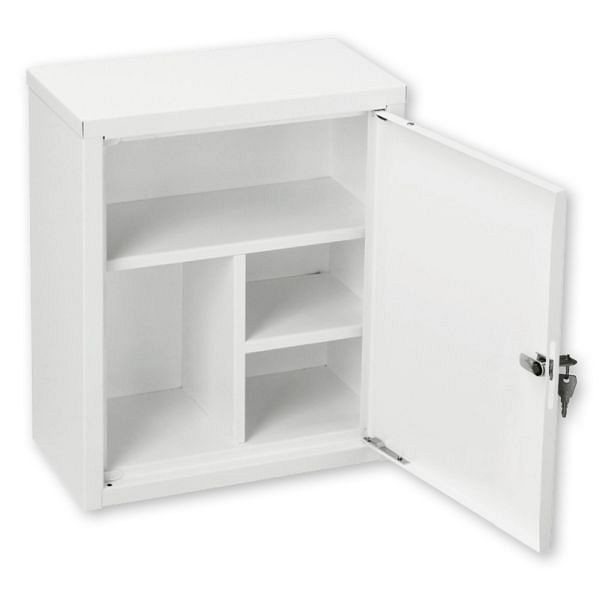 WERO Verbandschrank MiniMulti 22, Stahlblech weiß, feststehende Facheinteilung, leer, 205208