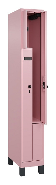 C+P Z-Spind Evolo PLUS, Füße, 2 Fächer, 1950x300x500mm, 3015/3015, Drehriegel, 049013-102 S10020