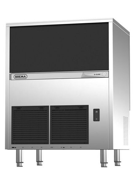 Brema Eiswürfelbereiter mit Ablaufpumpe, Eisproduktion: ca. 72 kg / 24 Stunden, Luftkühlung, R290, 590 W, 735x603x850mm, QUBE640HCA-DP