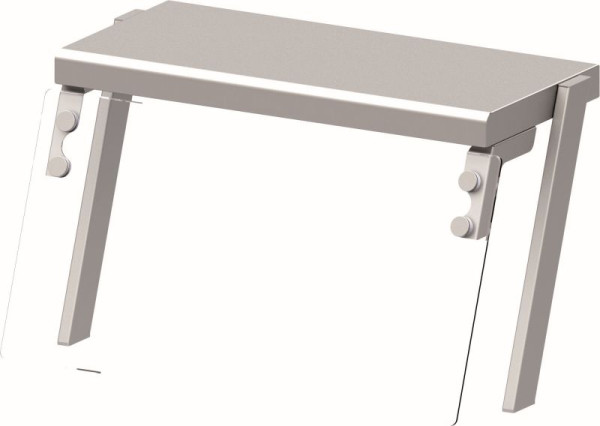 Stalgast Aufsatzbord mit Glas-Hustenschutz und Wärmelampe 434x450x450 mm für Speisenausgabesysteme, ZS04102