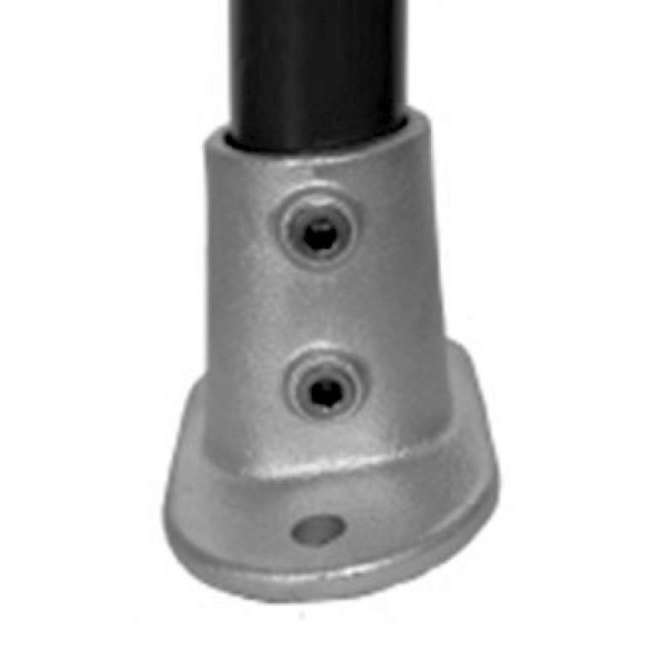 Stein HGS Fußplatte oval (+ -) 11°, aus Temperguss, Rohr Ø 42 mm, VE: 10 Stück, 62530.0002