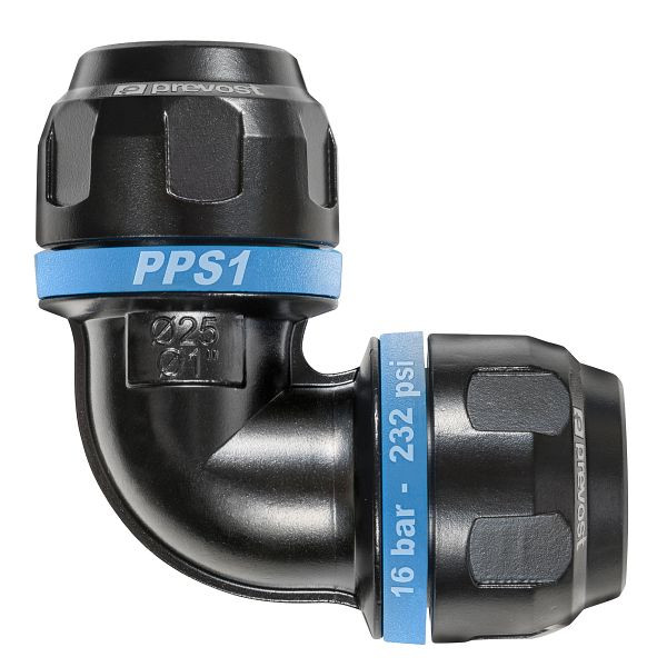 Prevost PPS1 9C - Gebogene Wandführung 90°, für Rohr mit Außen-Ø= 16 mm, PPS1 9C16