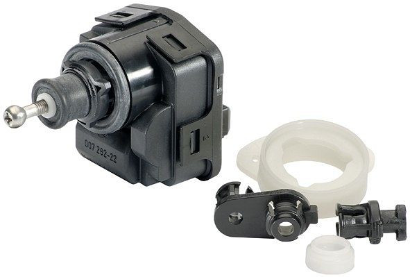 HELLA Stellelement, Leuchtweitenregulierung, 12V, 3-polig, elektrisch, Halogen, 6NM 007 282-221