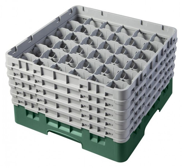 Cambro Spülkorb mit 36 Fächer Camrack® 25,7 cm Flaschengrün, 36S958119