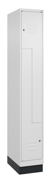 C+P Z-Spind Classic PLUS, C Z-Spind, Classic PLUS, Sockel, 2 Abteile, 1950x300x500mm, 9016/9016, Zylinderschlösser, 080023-102 S10029