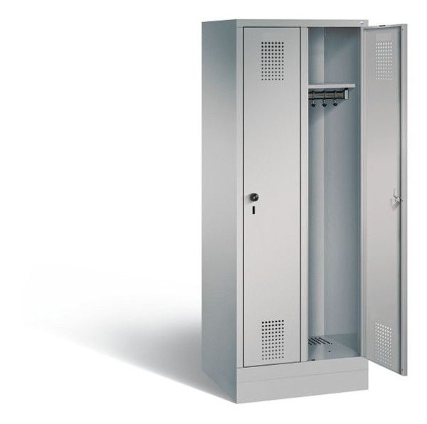 C+P Spind Evolo, H1600xB610xT500mm, Farbe: Weißaluminium, 480206-20 S10068