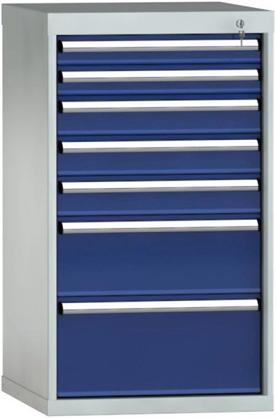 KLW Schubladenschrank 1000 x 572 x 605 mm H x B x T, Einbaumaß: 900 mm, Einteilung: 27x27 Einheiten, VN / 75 kg, SEA1000-07NP-001