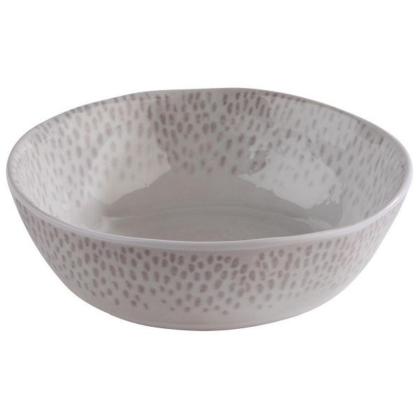 APS Schale "FOOTMARK", Ø 13 cm, Höhe 5,5 cm, 0,25 Liter, Melamin, Dekor, weiß-grau, 85320