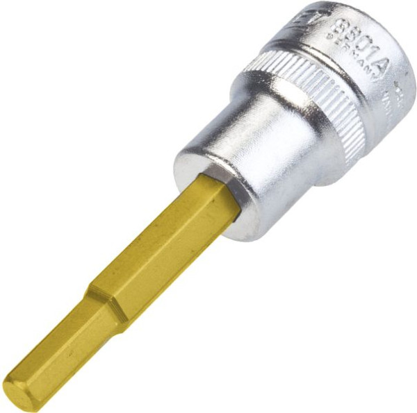 Hazet Schraubendreher-Steckschlüsseleinsatz, Vierkant hohl 10 mm (3/8 Zoll), Innen-Sechskant Profil, 3/16 ", 8801A-3/16