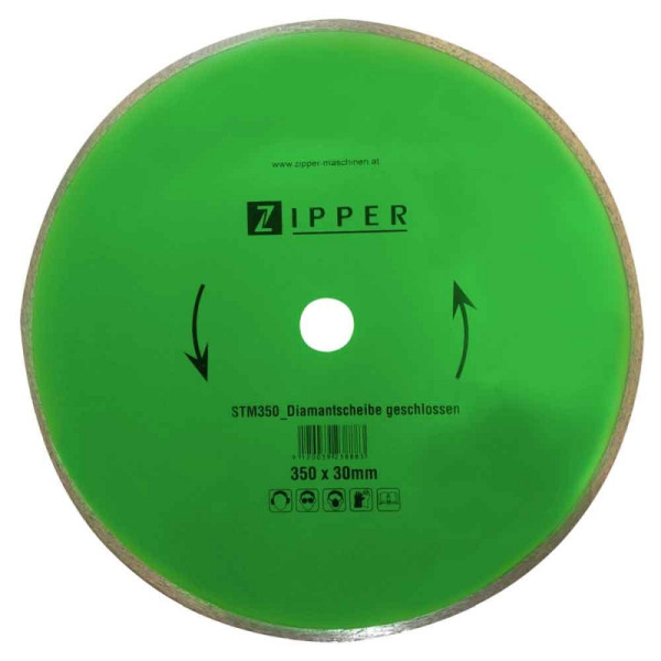 Zipper Diamantscheibe geschlossen 350x30 mm, STM350DSG