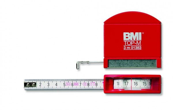 BMI Taschenbandmaß Top M mit Innenmessung, Länge 3m, 406351030