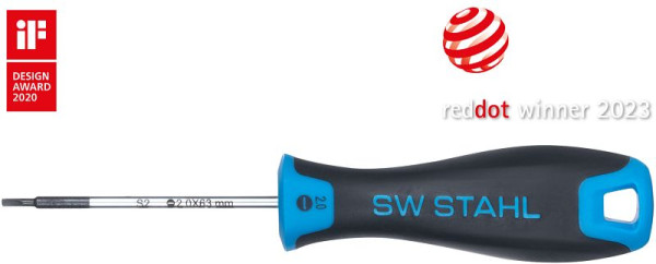 SW-Stahl Schraubendreher, Schlitz, 2,0 x 63 mm, 32752SB