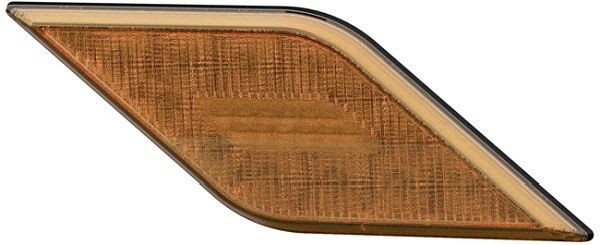 HELLA Blinkleuchte, Shapeline Style, LED, 12/24V, geschraubt, Lichtscheibenfarbe: gelb, 2-polig, hinten rechts, waagerechte Befestigung, 2BA 013 331-261