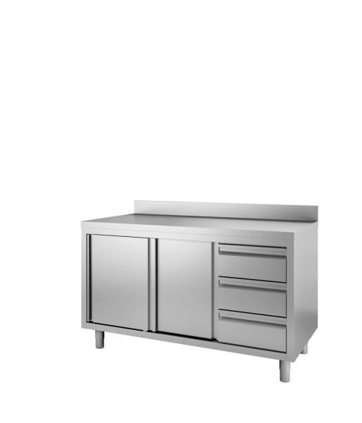 bergman PROFILINE Arbeitsschrank 700 mit Flügeltüren & Schubladen B1200, 65566