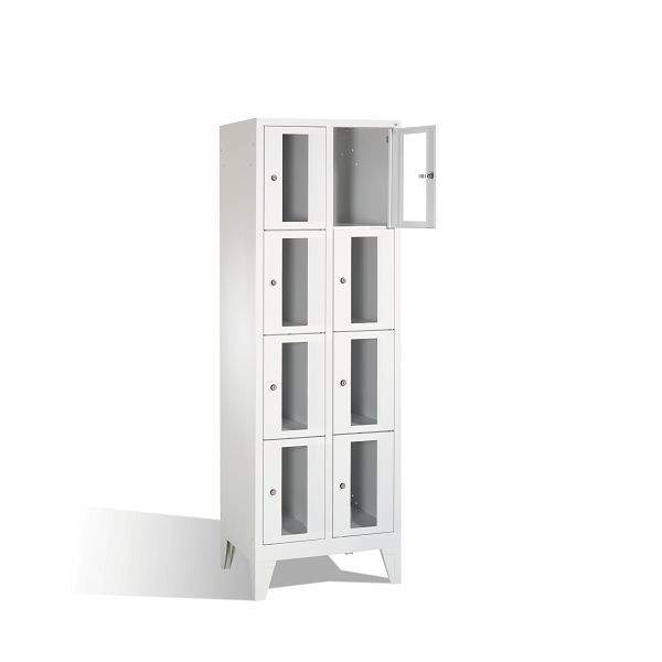 C+P Schließfachschrank Classic, H1850xB610xT500mm, Farbe: Lichtgrau, 8010A204 S10001