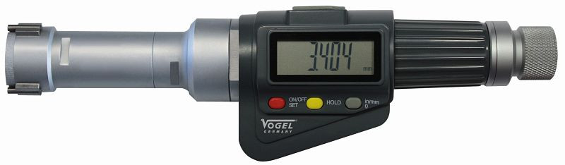 Vogel Germany Digital 3-Punkt-Bohrungsmessschraube, mit Datenausgang, IP54, 30 - 40 mm / 1.20 - 1.60 inch, 236438