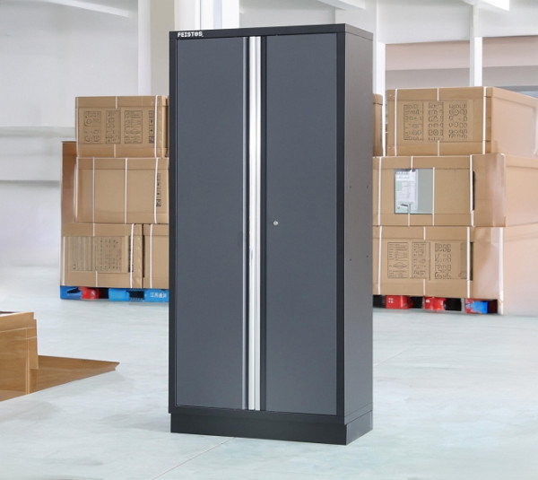 FEISTOS Werkstatteinrichtung Apollo Solo 2 Schwarz/Anthrazit, 46x92x200cm, FETGB1336