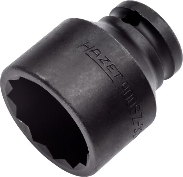 Hazet Schlag-, Maschinenschrauber Steckschlüsseleinsatz, Doppelsechskant, Vierkant hohl 12,5 mm, 32 mm, 900SZ-32