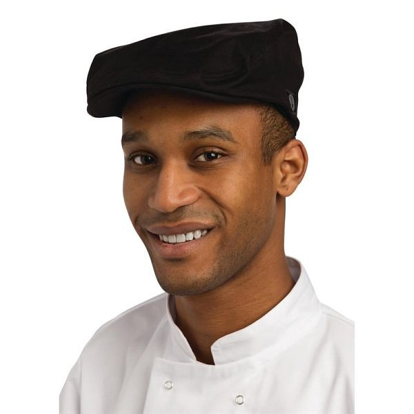Chef Works Flache Kappe schwarz L, B169-L, 0678544966481