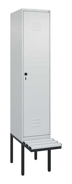 C+P Umkleidespind Classic PLUS, 2120x400x815mm, 7035/7035, Drehriegel, 0800407-12 S10039