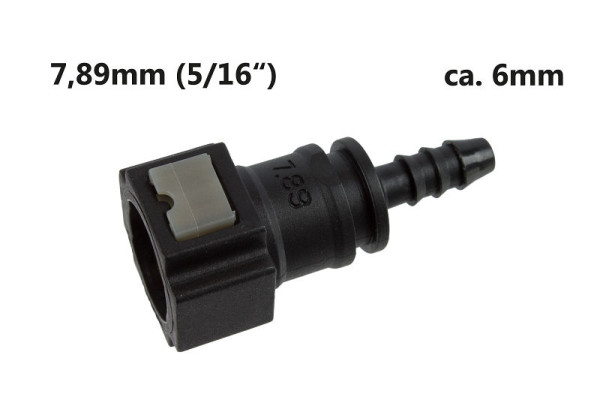 Stahlmaxx Weiblichen-Steckverbinder SAE 7,89 (5/16") auf 6 mm Leitung, XXL-116727