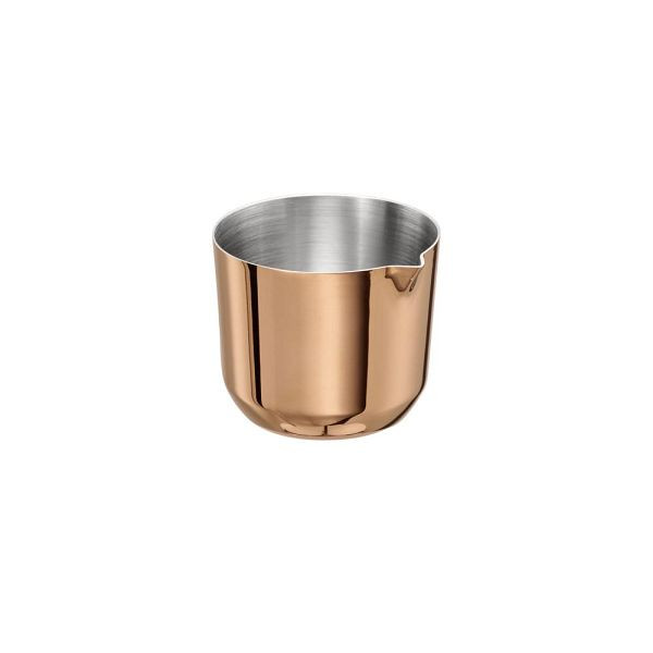 APS Gießer-Set/ Milchkännchen "ALLURE", 18/8 Edelstahl, PVD-beschichtet, 30 ml, Ø 4,5 cm, Höhe 4 cm, Kupfer-Look, 10301