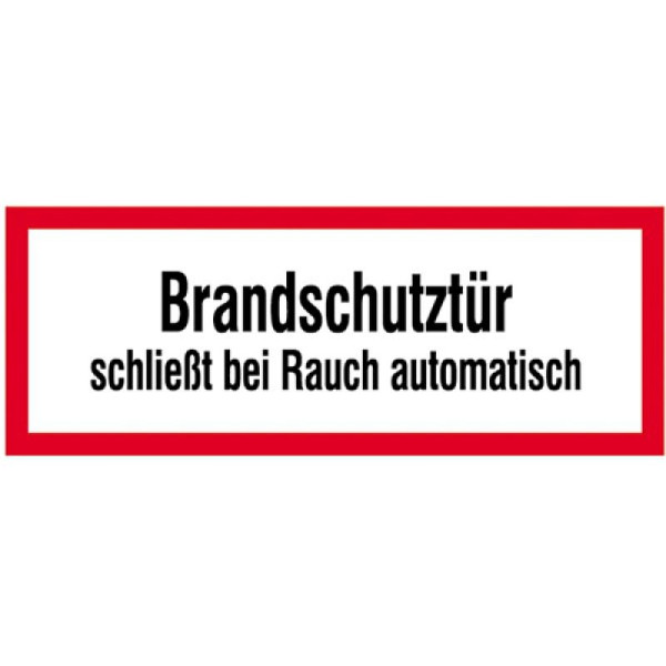 Stein HGS Hinweisschild, Brandschutztür IV, Folie,selbstklebend, 21.2548