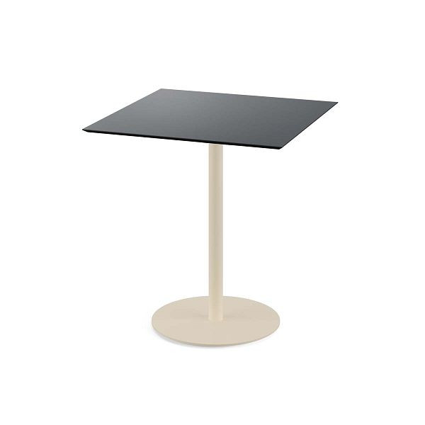 Feros Urban Terrassentisch Sand gestell + Schwarz HPL 70x70 cm, 130031077