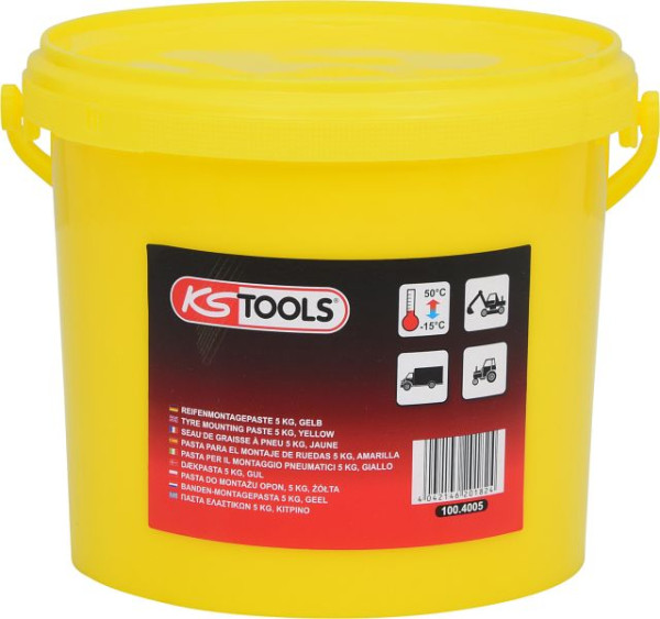 KS Tools Reifenmontagepaste 5 kg, gelb, 100.4005