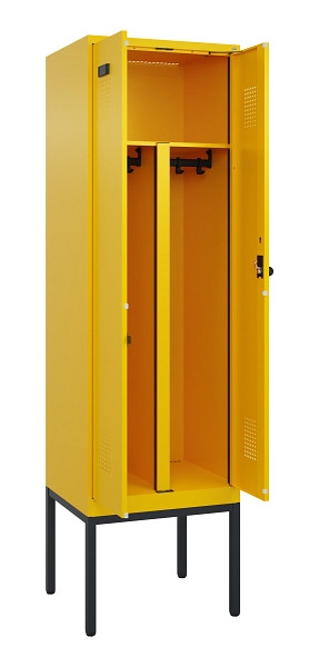 C+P PSA Doppel-Spind Evolo PLUS, Gestell, 2 Abteile, 2120x600x500mm, 1023/1023, Drehriegel, 0490327-20P S10022