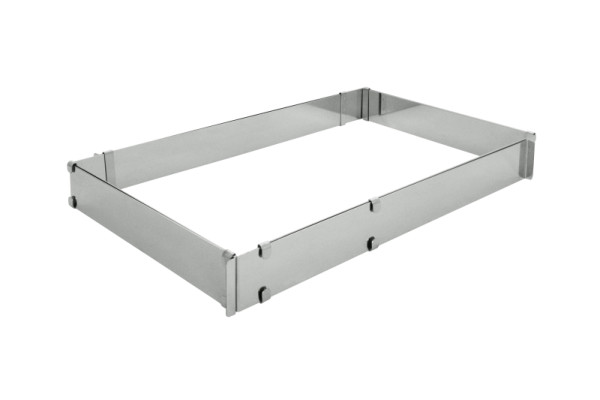 Schneider Backrahmen verstellbar 430 x 290 mm, Edelstahl, 155410