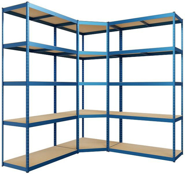 CLP 3er Regalsystem, blau, schwere Gegenstände, 323275, 4255716304706